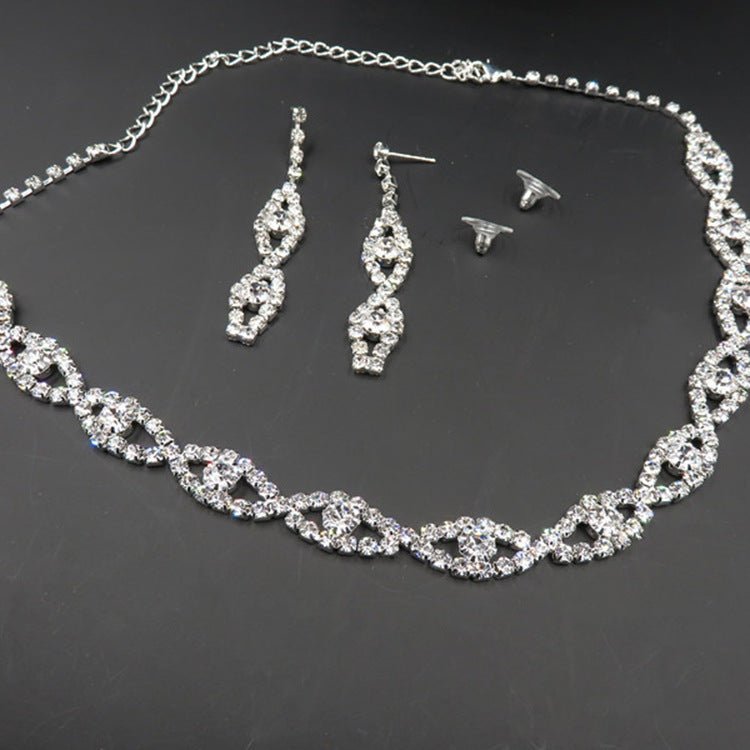 Two pieces of jewelry set, fashion bride jewelry set, electroplating alloy elegant jewelry factory direct sales - StylishShop