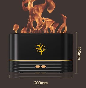 USB Smart Flame Humidifier with LED Timer - Aromatherapy Diffuser and Fire Simulation Night Lamp for Cozy Home Ambiance - StylishShop