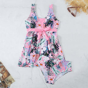 Women's V - neck Printed Split Bikini Swimsuit - StylishShop